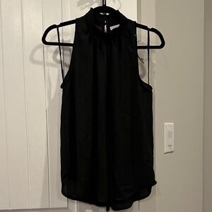 New York & Company Black Halter Blouse